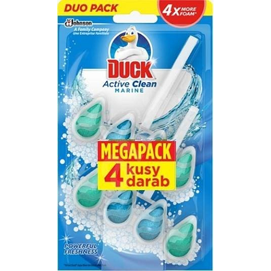 Duck Active Clean Marine wall-hung toilet cleaner with fragrance 4 x 38.6 g