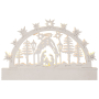 Emos Nativity scene decoration 23 x 14 cm, 5 LEDs, warm white + timer