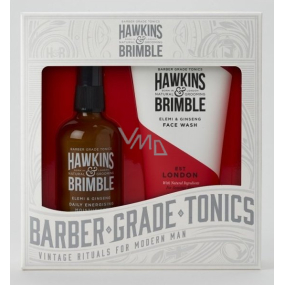 Hawkins & Brimble Men face cleansing gel 150 ml + skin cream 100 ml, cosmetic set for men