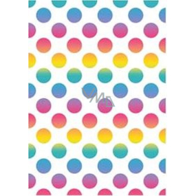 Ditipo Gift wrapping paper 70 x 100 cm White colored circles 2 sheets