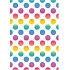Ditipo Gift Wrapping Paper 70 x 100 cm White with Colorful Dots 2 Sheets