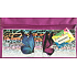 Donau Gimboo school pencil case with zipper, purple with butterflies, 22 x 12 cm