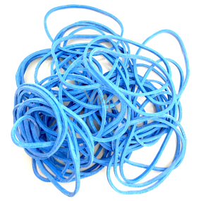 Rubber bands blue medium 20 g 619