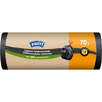 Swirl extra strong retractable waste bags 70 l, 56 × 86 cm, 36 µ, 8 pcs