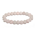 Rose bracelet elastic natural stone, ball 8 mm / 16 - 17 cm, love stone