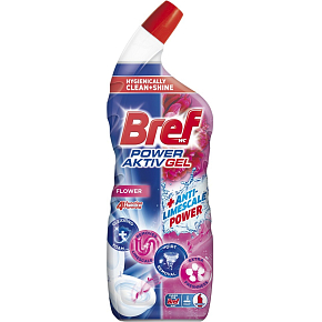 Bref WC gel Power Aktiv Gel Flower with Freshener, 700 ml