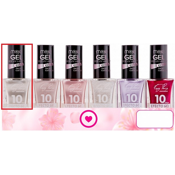 My Easy Paris 10Days Efecto Gel nail polish 025 White 15 ml