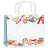 Gift paper bag 23 x 18 x 10 cm Christmas gingerbread and pine needles