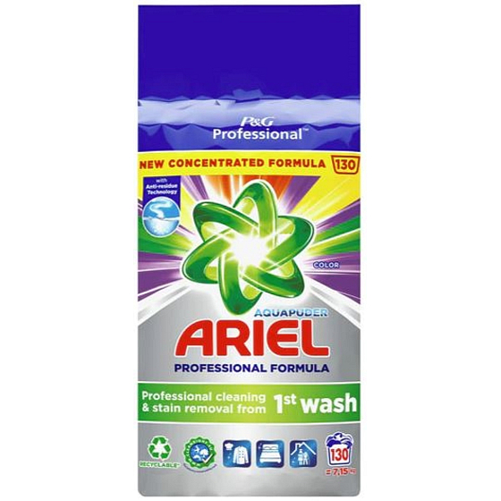 Ariel Profi Color washing powder for coloured clothes 130 doses 7,15 kg