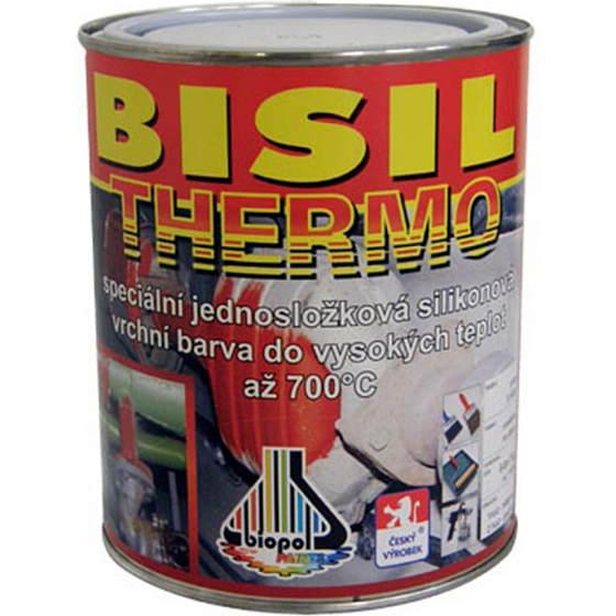 Bisil Thermo heat-resistant paint 700 °C, silver, 700 g