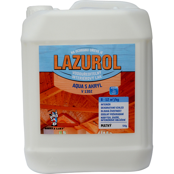 Lazurol Aqua S Akryl V1302 Matt Wood Lacquer 5 kg