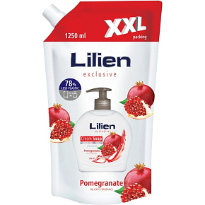 Lilien Liquid Soap - Pomegranate XXL - Bag 1250 ml Lilien Liquid Soap - Pomegranate XXL - Bag 1250 ml