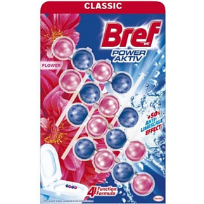 Bref WC block Power Aktiv Flower 4 x 50 g