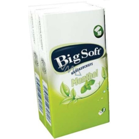 Big Soft Menthol handkerchiefs 3 layers perfumed with the scent of menthol 1 piece