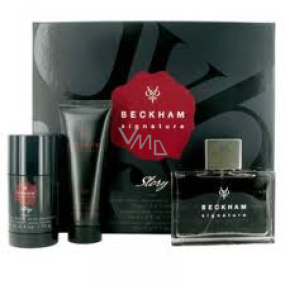 David Beckham Signature Story Men EdT 75 ml eau de toilette Ladies + 75 ml deodorant stick + 75 ml shower gel