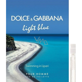 Dolce & Gabbana Light Blue Swimming in Lipari Eau de Toilette for Men 2 ml with spray, vial