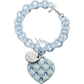 Oops! Objects Matelassé Crystal Bracelet bracelet OPSBR-234 light blue
