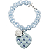 Oops! Objects Matelassé Crystal Bracelet bracelet OPSBR-234 light blue