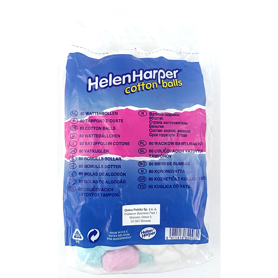Helen Harper Make-up cotton rolls 80 pieces