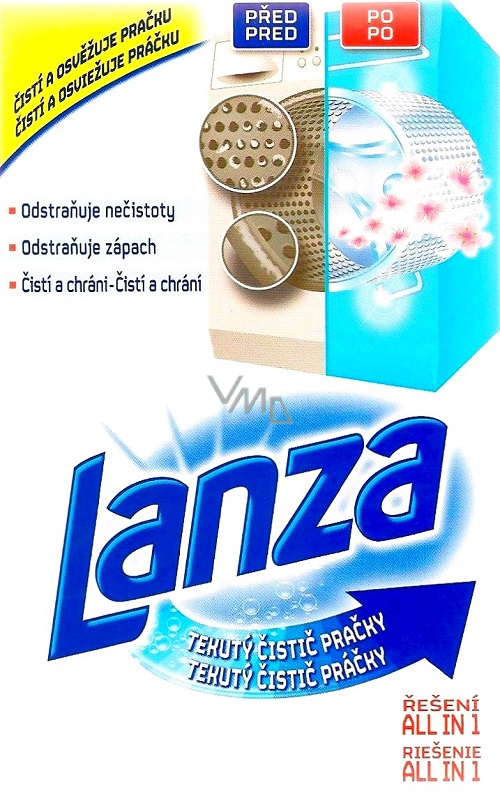 Lanza Fresh Scent Liquid Washing Machine Cleaner 1 dose 250 ml VMD