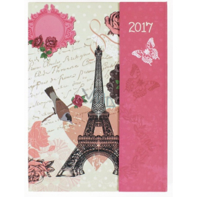 Albi Diary with magnet Eiffel Tower 13 cm × 18 cm × 1 cm