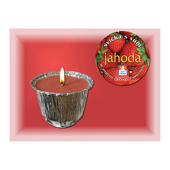 Lima Ozona Strawberry scented candle 115 g