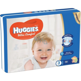 Huggies Ultra Comfort Jumbo size 3 5-8 kg diapers 58 pieces