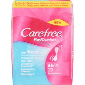 Carefree FlexiComfort with Fresh scent panty liners 20 pieces