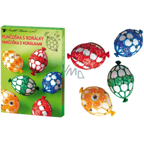 Egg stocking egg decoration with beads set