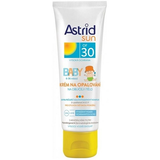 Astrid Sun Baby OF30 sunscreen for face and body 75 ml