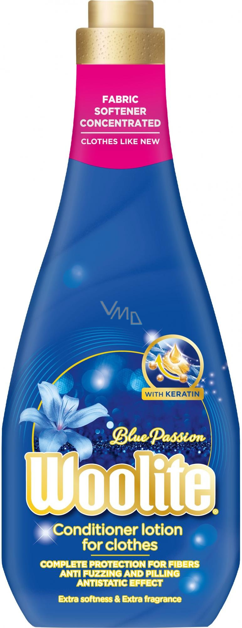 Woolite Blue Passion fabric softener 50 doses 1200 ml VMD parfumerie