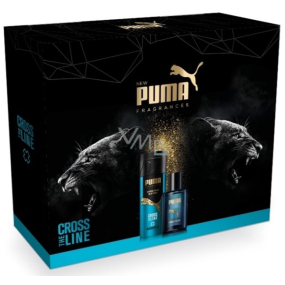 Puma Cross The Line eau de toilette for men 50 ml + deodorant spray for men 150 ml, gift set