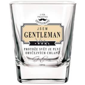 Nekupto League of Real Gentlemen Whiskey glass I'm a Gentleman because the world is full of ordinary guys 200 ml