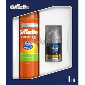 Gillette Fusion5 Ultra Sensitive Shaving Gel 200 ml + For 3in1 After Shave Balm 50 ml