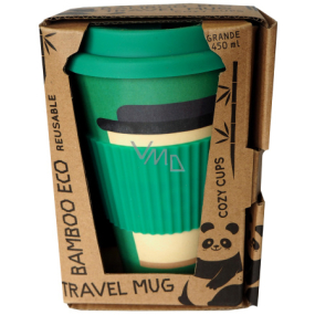 Cozy Time Bamboo Eco Mug Shot bamboo ecological thermo mug + silicone lid dark green 450 ml