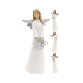 Angel ceramic standing silver wings mix 150 mm 1 piece