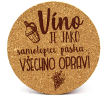 Nekupto Cork coaster The wine is like a self-adhesive tape ... Everything repairs 10 cm