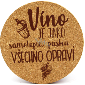 Nekupto Cork Coaster Wine is like adhesive tape...Everything will be fixed by 10 cm