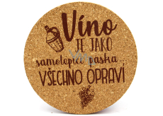 Nekupto Cork coaster The wine is like a self-adhesive tape ... Everything repairs 10 cm