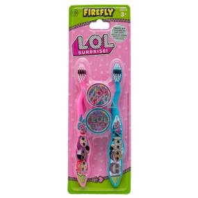 LOL Surprise! soft toothbrush with cap for children 3+ 2 pieces