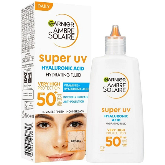 Garnier Ambre Solaire Sensitive Advanced Face UV Face Fluid SPF50 + sunscreen for face and for sensitive skin 40 ml