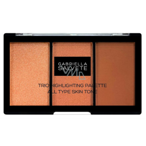 Gabriella Salvete Trio Highlighting Palette palette of three powders for brightening and contouring the skin 15 g