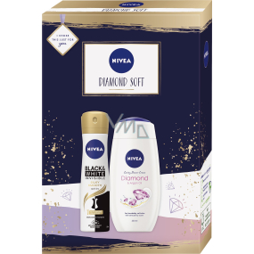 Nivea Diamond Soft antiperspirant deodorant spray 150 ml + shower gel 250 ml, cosmetic set for women