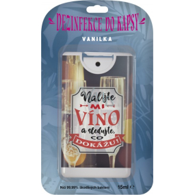 Albi Disinfection in a pocket with the scent of vanilla Pour me 15 ml of wine