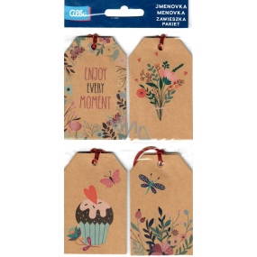 Albi Gift tag Flowers 12 pieces
