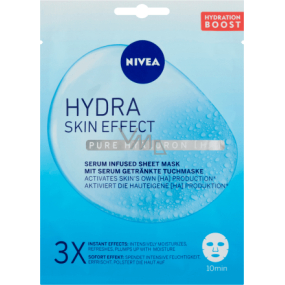 Nivea Hydra Skin Effect moisturizing textile face mask with hyaluronic acid for every skin type 1 piece