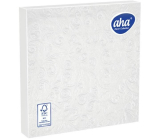 Aha Paper Napkins 3-ply 33 x 33 cm 15 pieces Embossed White