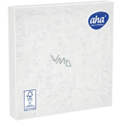 Aha Paper Napkins 3-ply 33 x 33 cm 15 pieces Embossed White