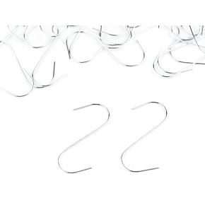 Christmas hanging hooks silver 50 pieces