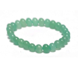 Aventurine green bracelet elastic natural stone, ball 6 mm / 16 - 17 cm, lucky stone